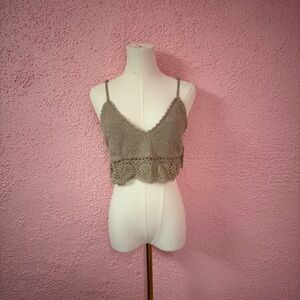 Knit Cropped Tank Top